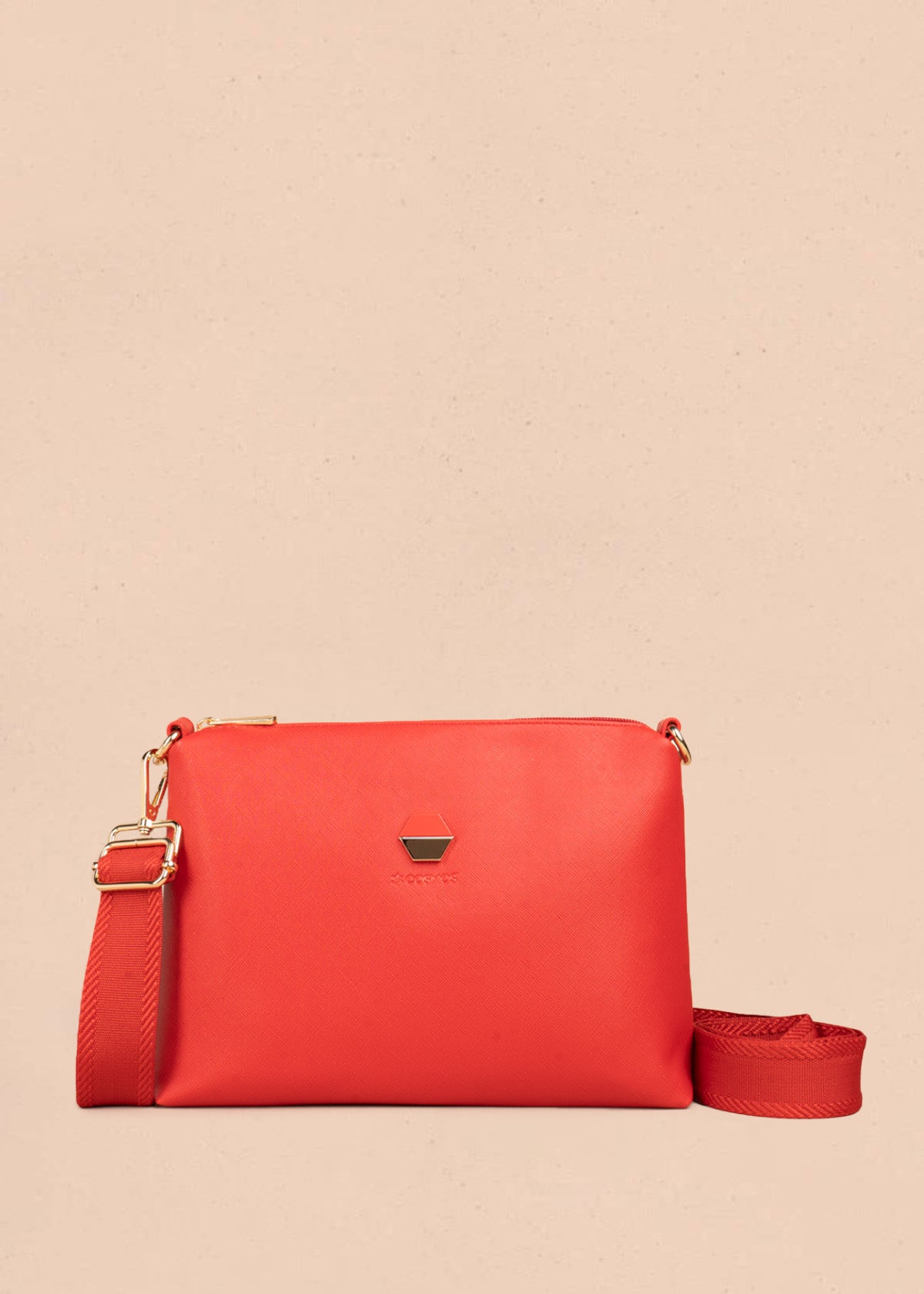 Bolso manos libres color rojo 106646