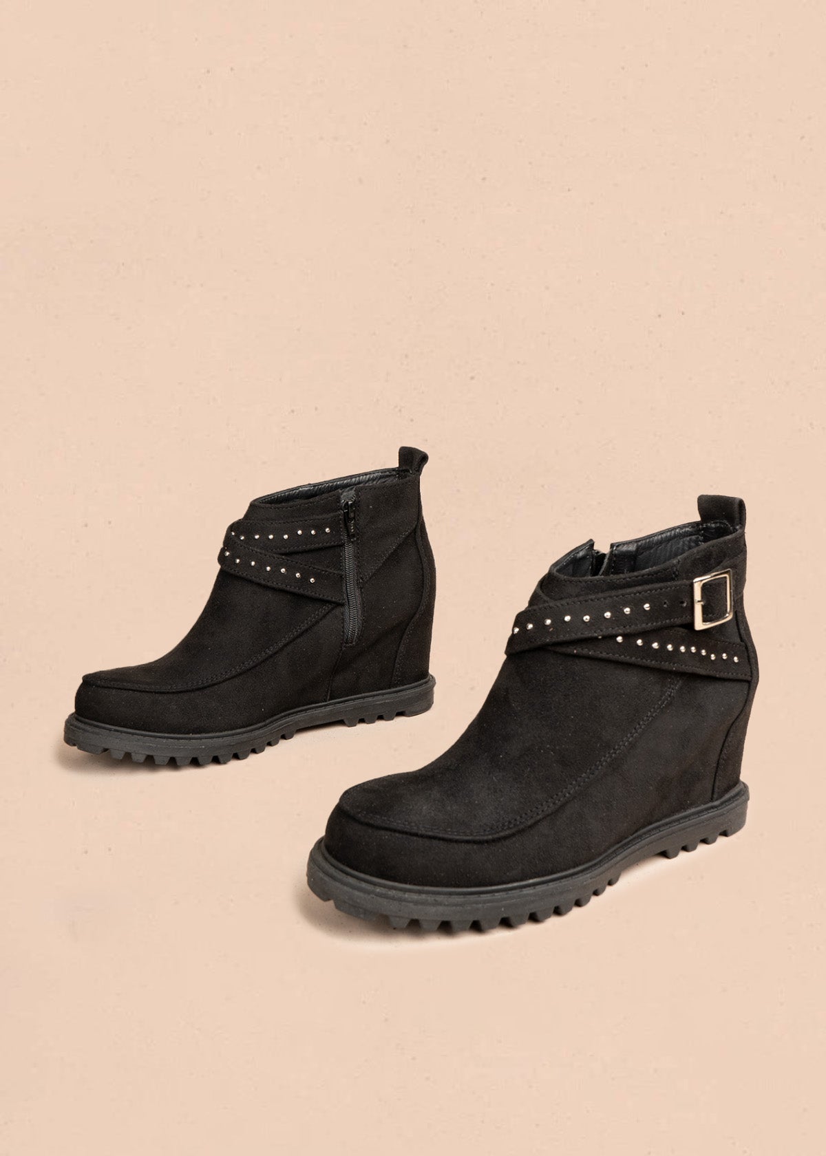 Botines color negro 106665