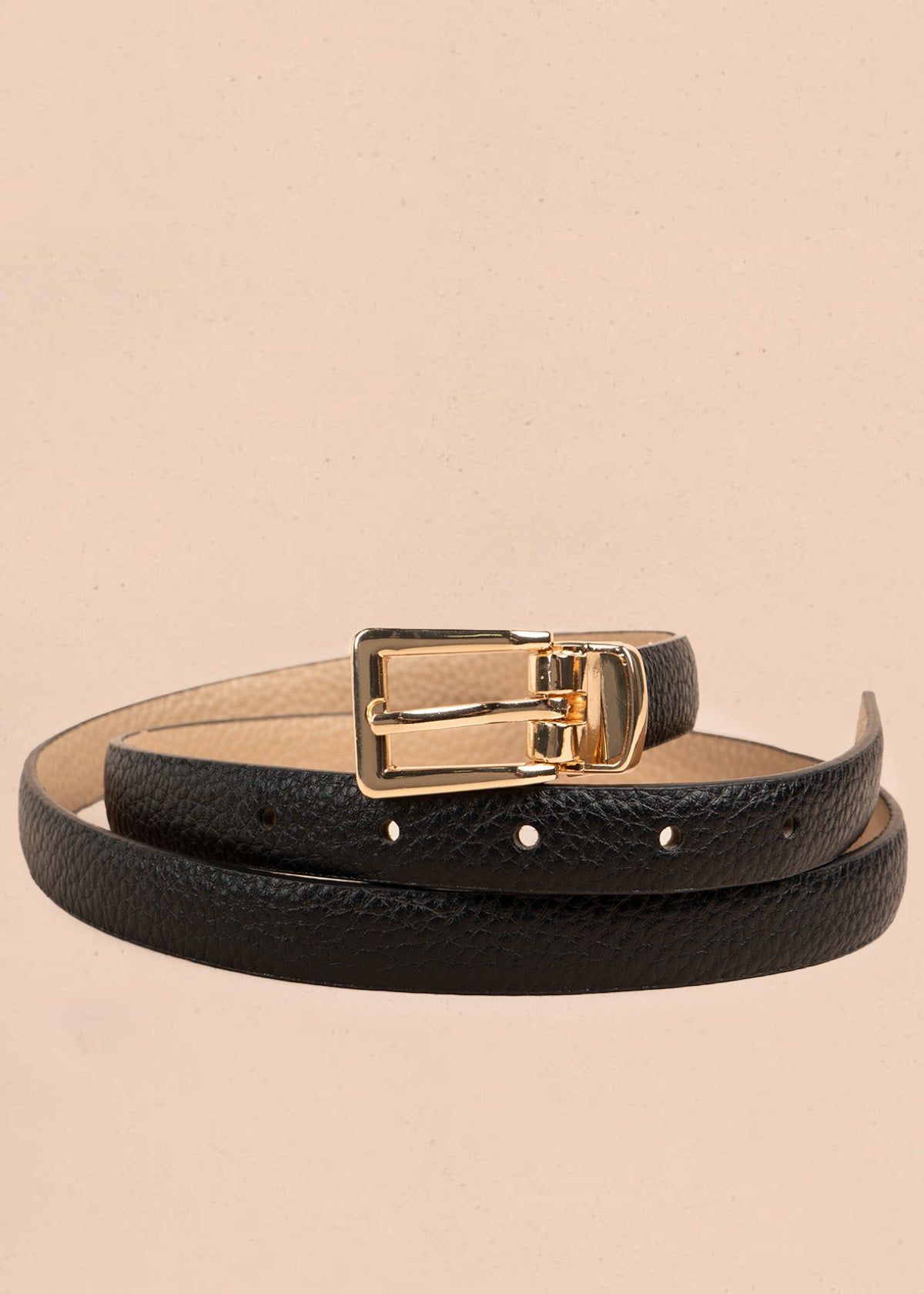 Cinturón doble faz color negro 106680