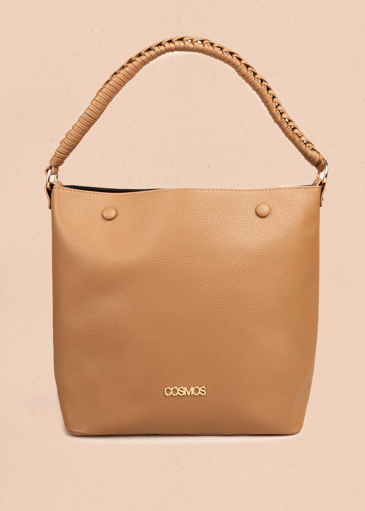 Bolso tipo cartera color café 106786