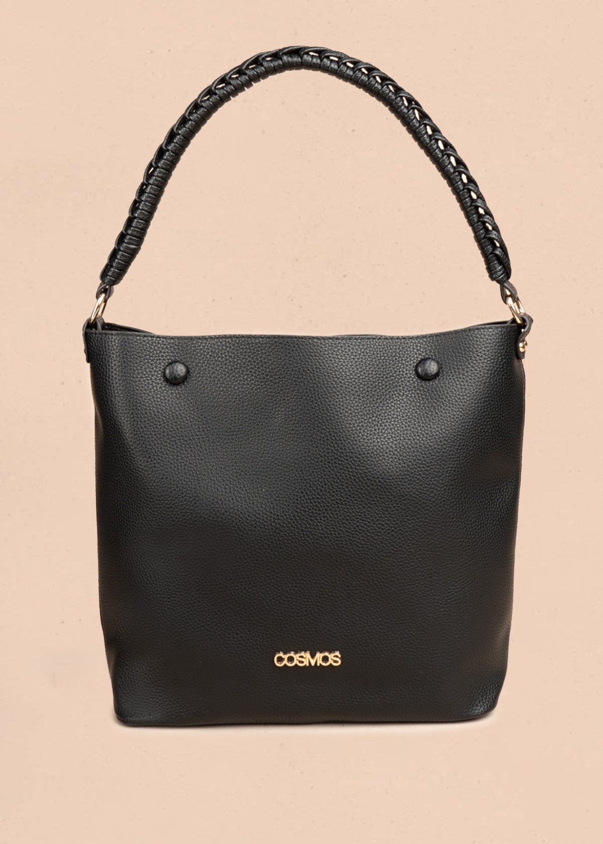 Bolso tipo cartera color negro 106786
