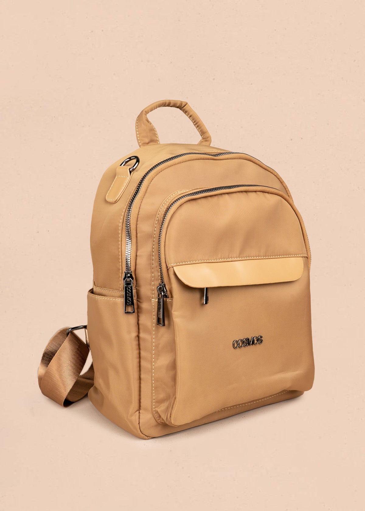 Morral en textil color caqui 106793