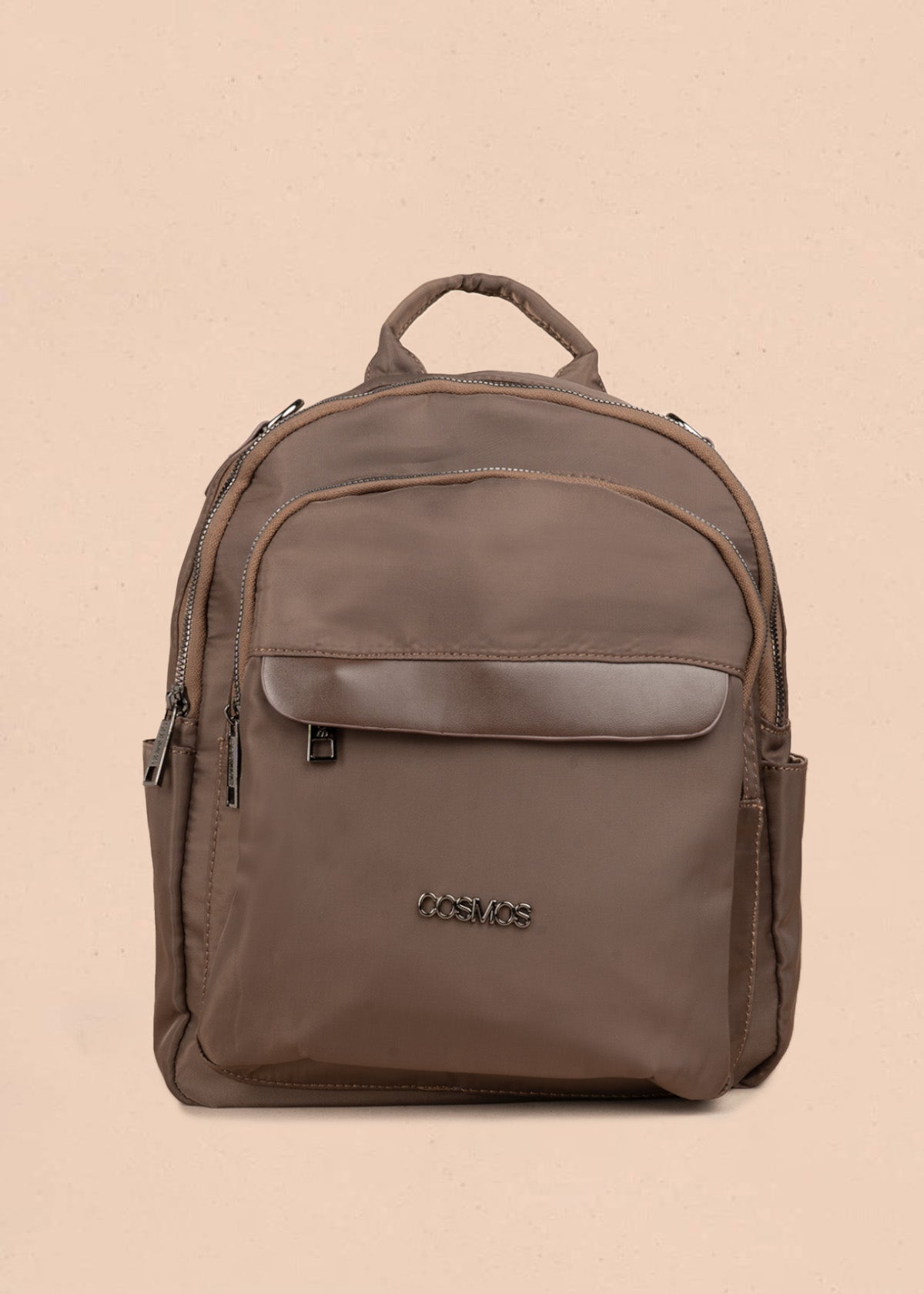 Morral en textil color chocolate 106793