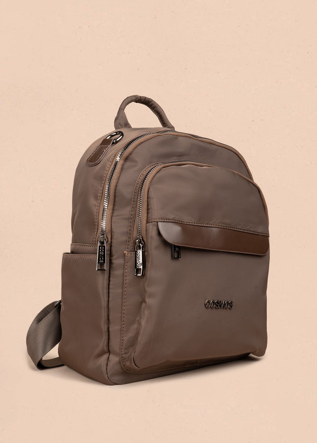 Morral en textil color chocolate 106793