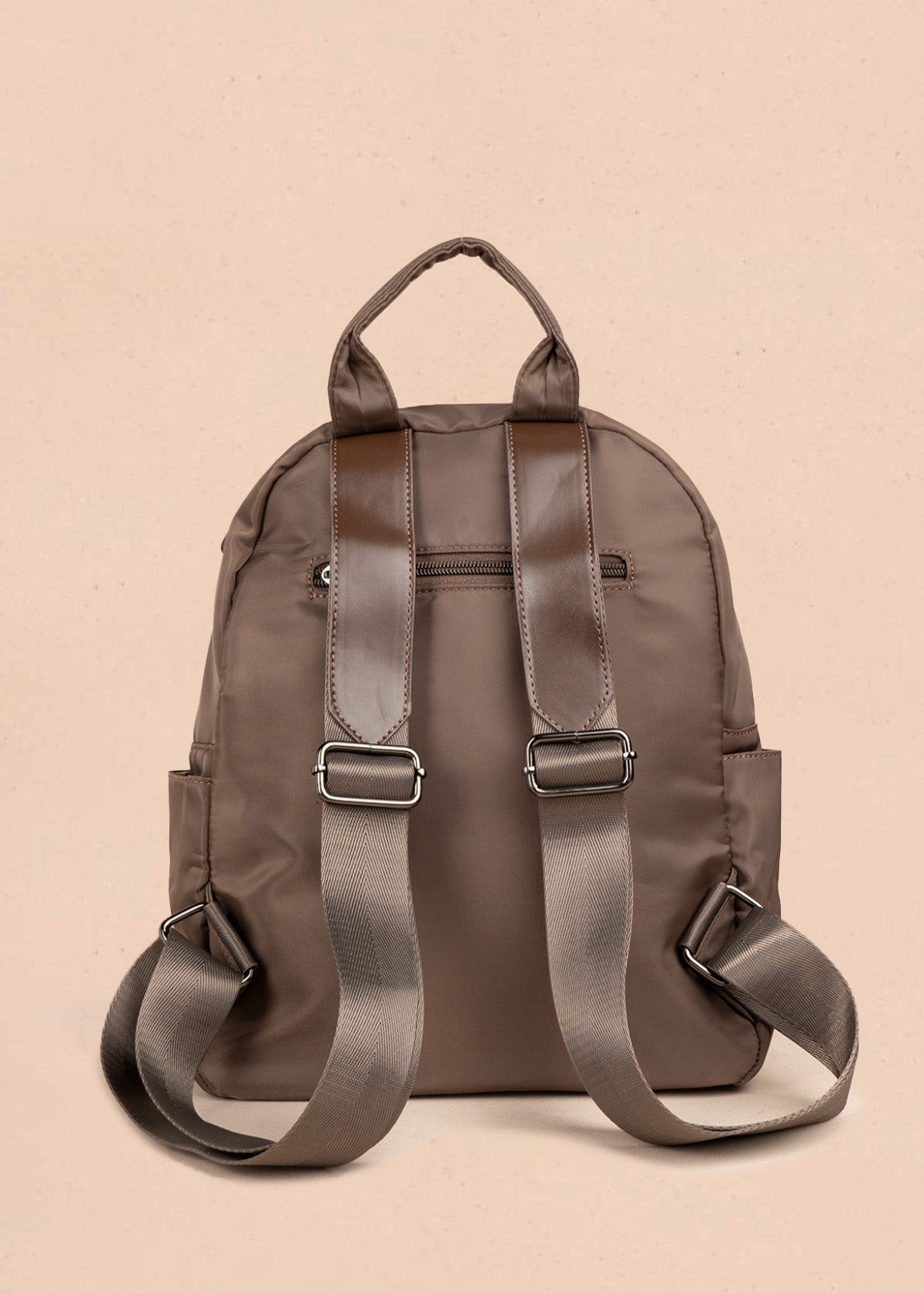 Morral en textil color chocolate 106793