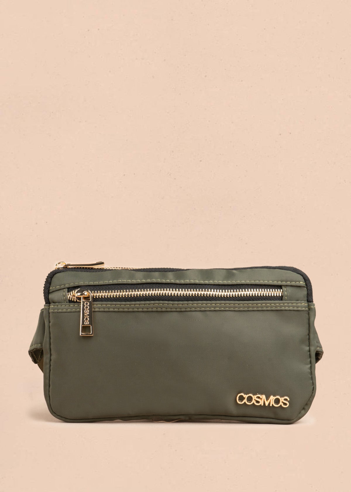 Riñonera color verde con bolsillo frontal 106803