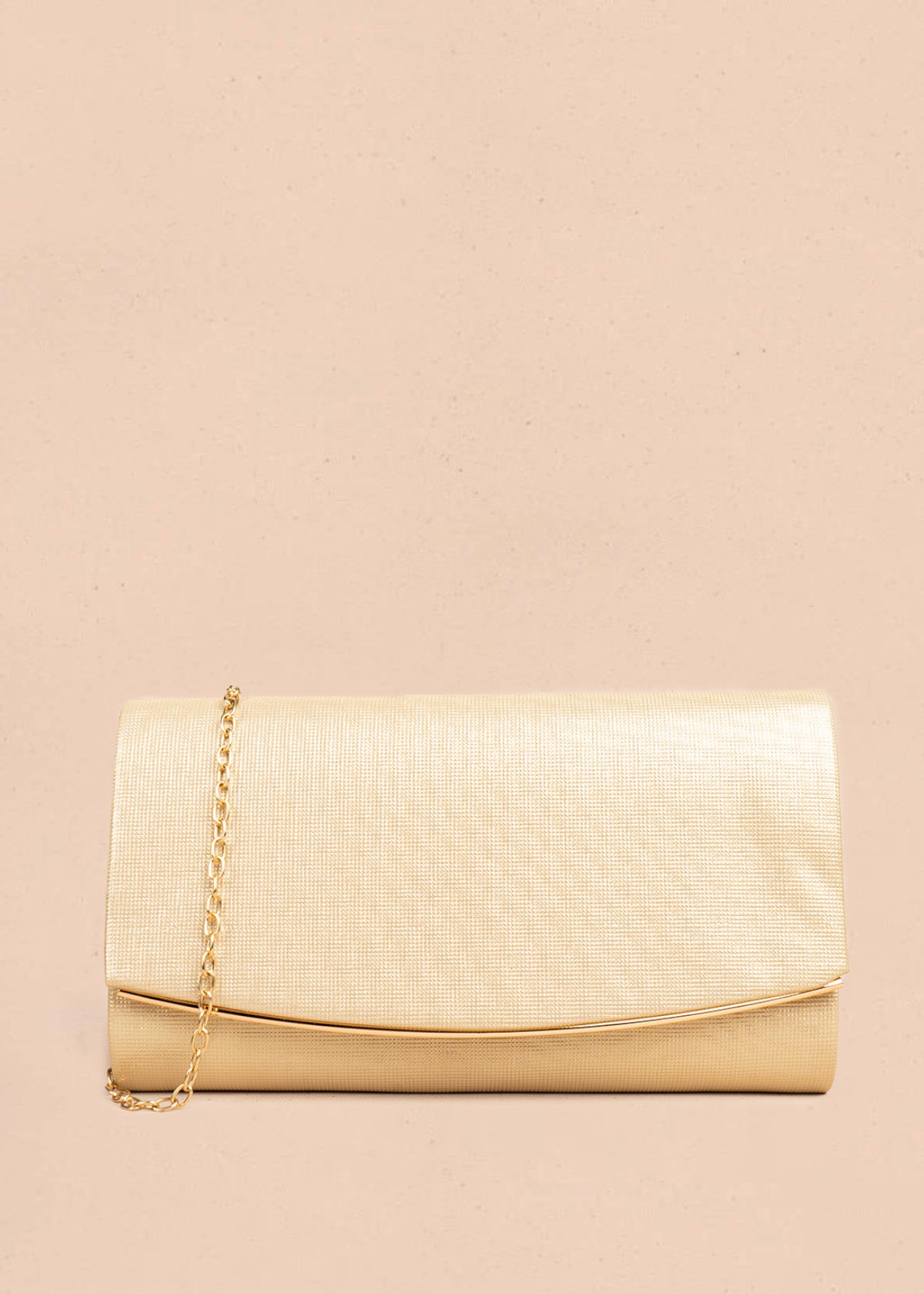 Bolso de fiesta color dorado con detalle dorado 106807