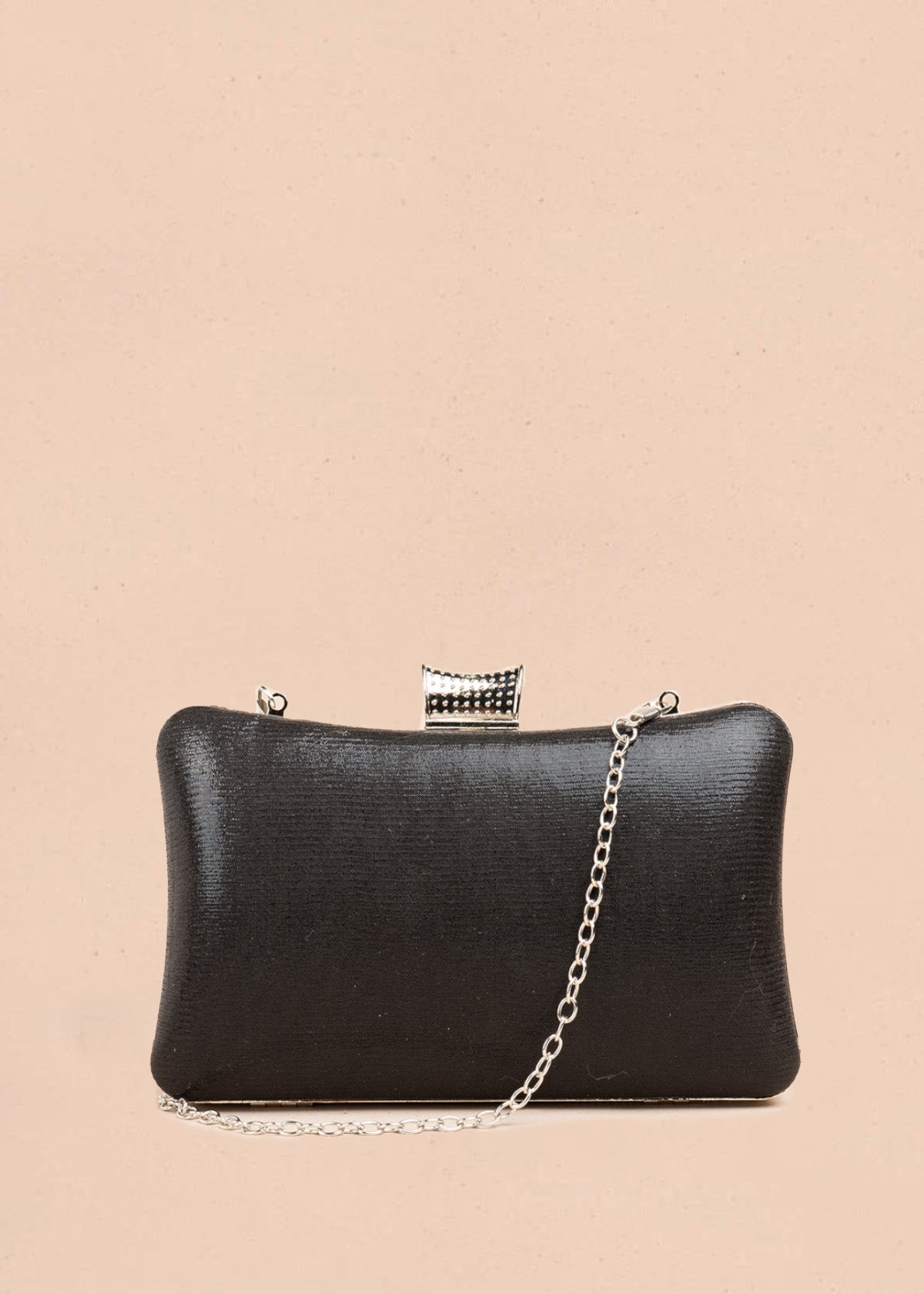 Bolso de fiesta color negro con detalle de pedrería 106808