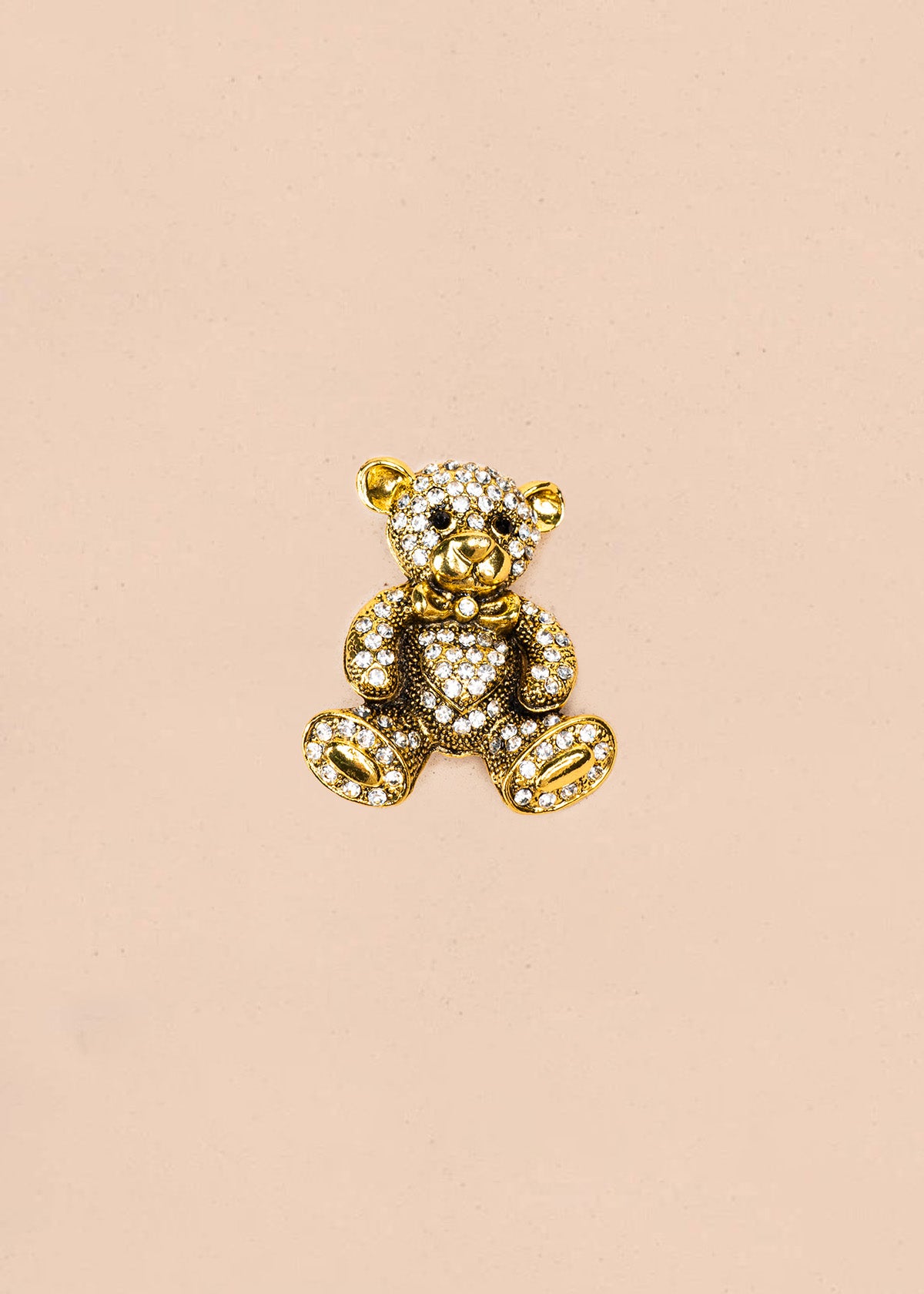 Prendedor de oso color dorado 106820
