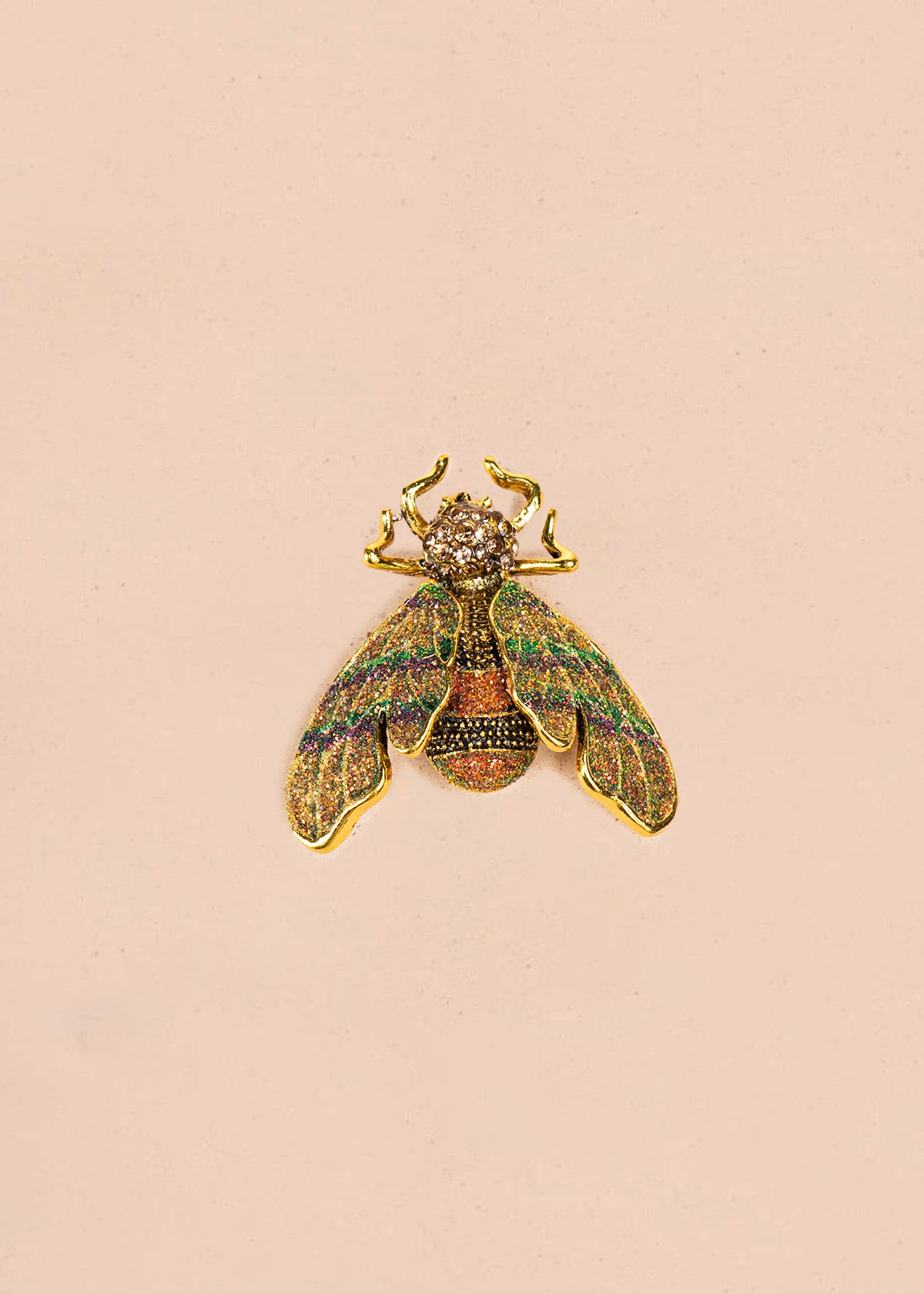 Prendedor de mosca color naranja 106821