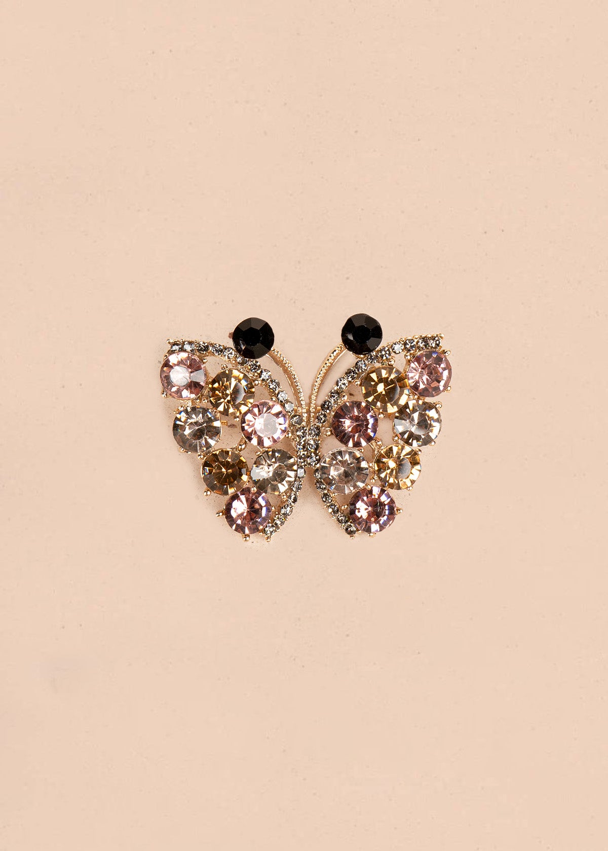 Prendedor de mariposa color rosa 106826