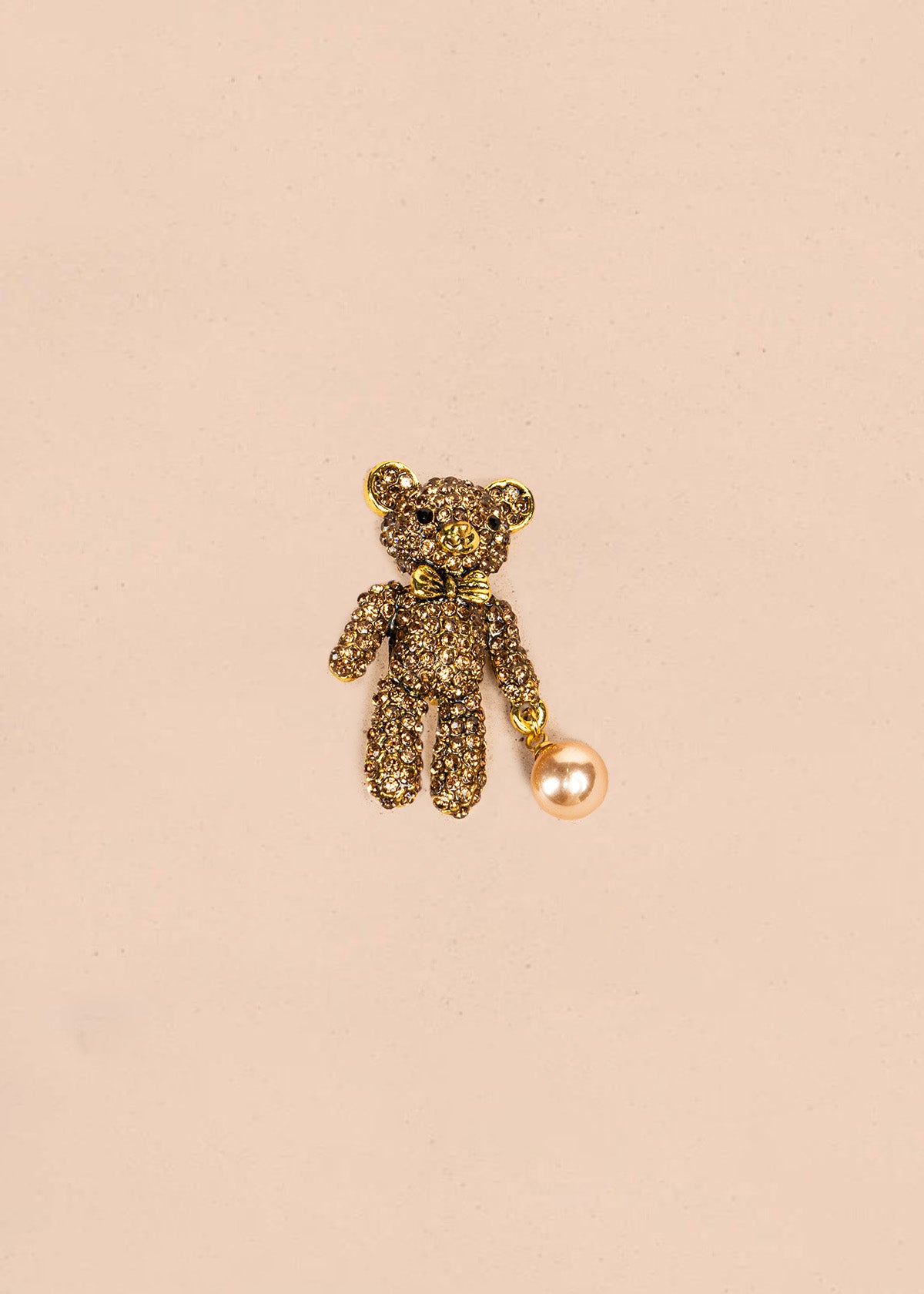 Prendedor de oso color bronce 106835