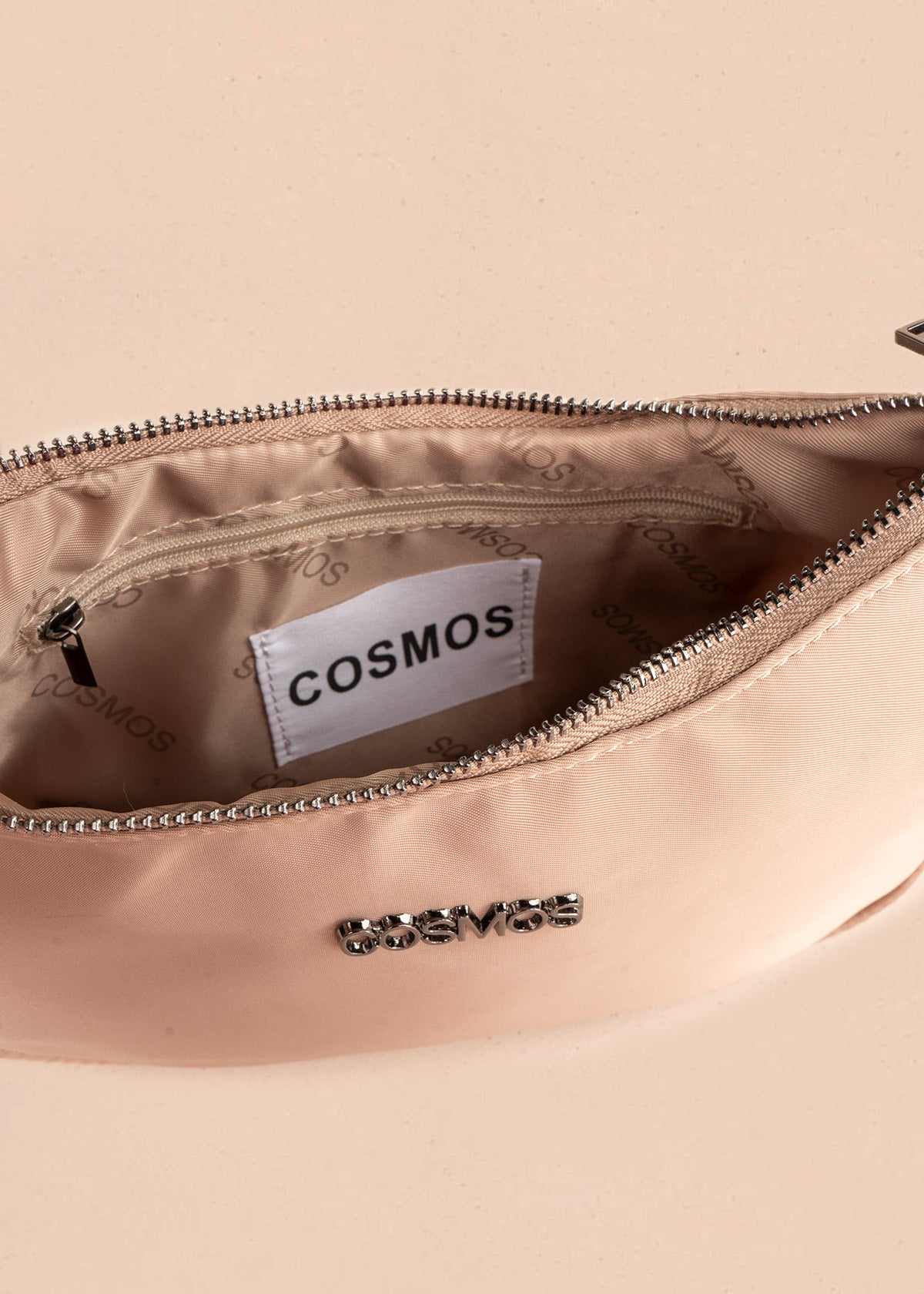 Bolso manos libres color beige con cadena 106841
