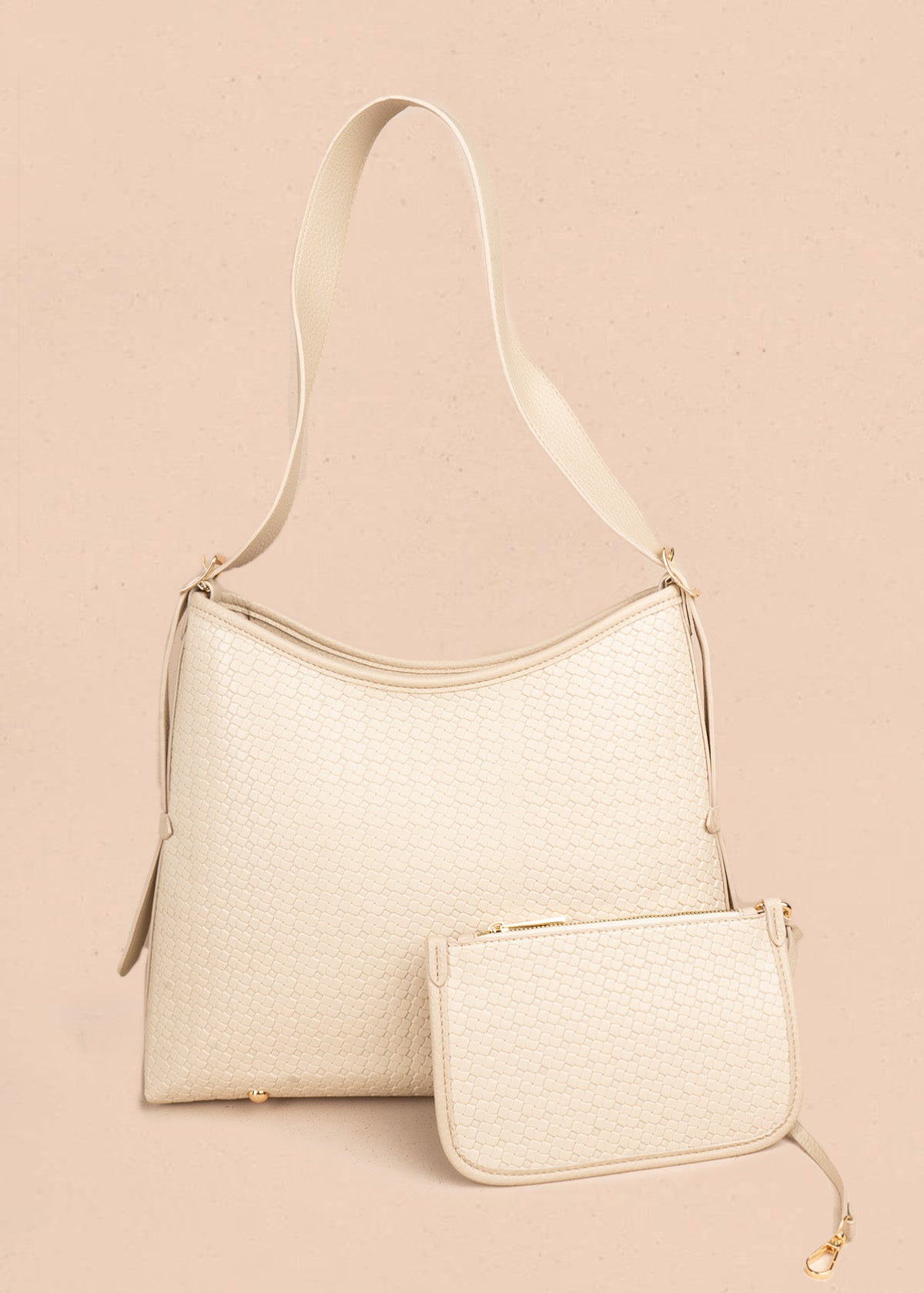 SHOPPING + COSMETIQUETA EN SINTETICO BEIGE 106844