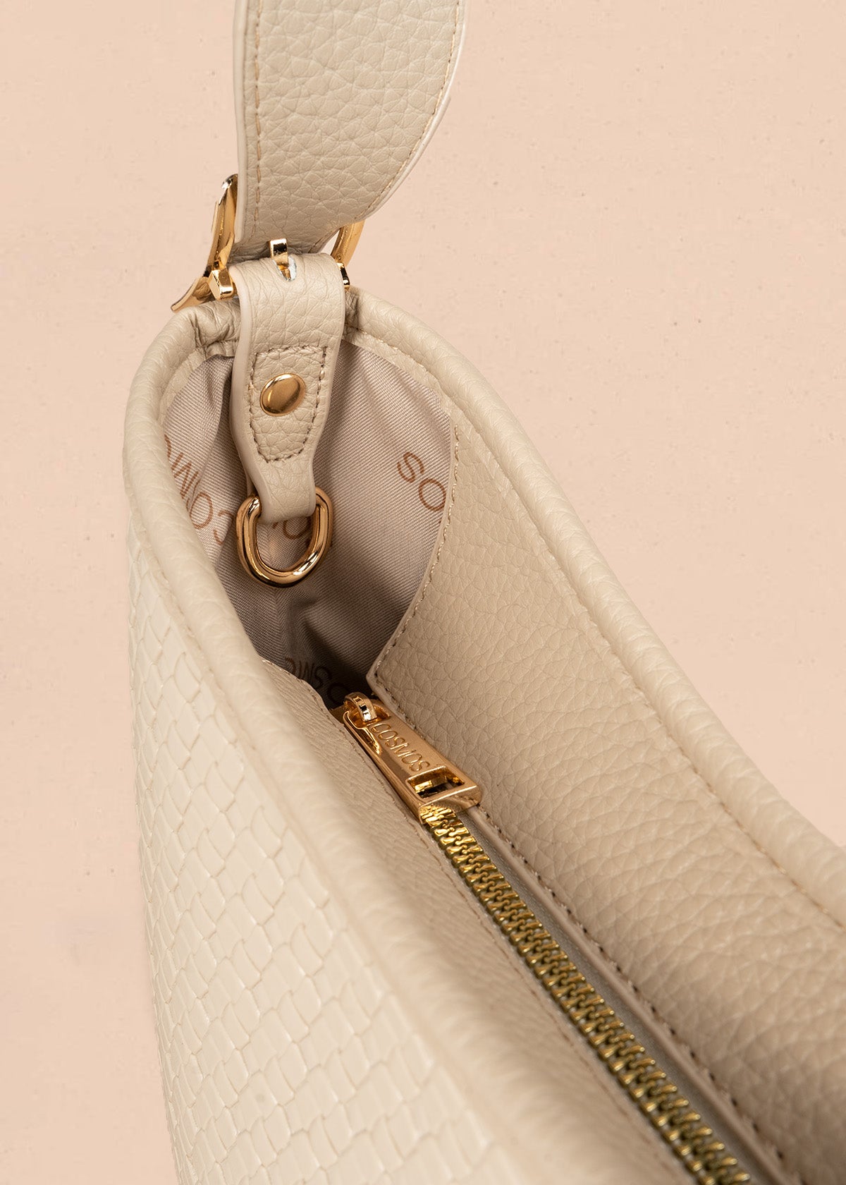 SHOPPING + COSMETIQUETA EN SINTETICO BEIGE 106844
