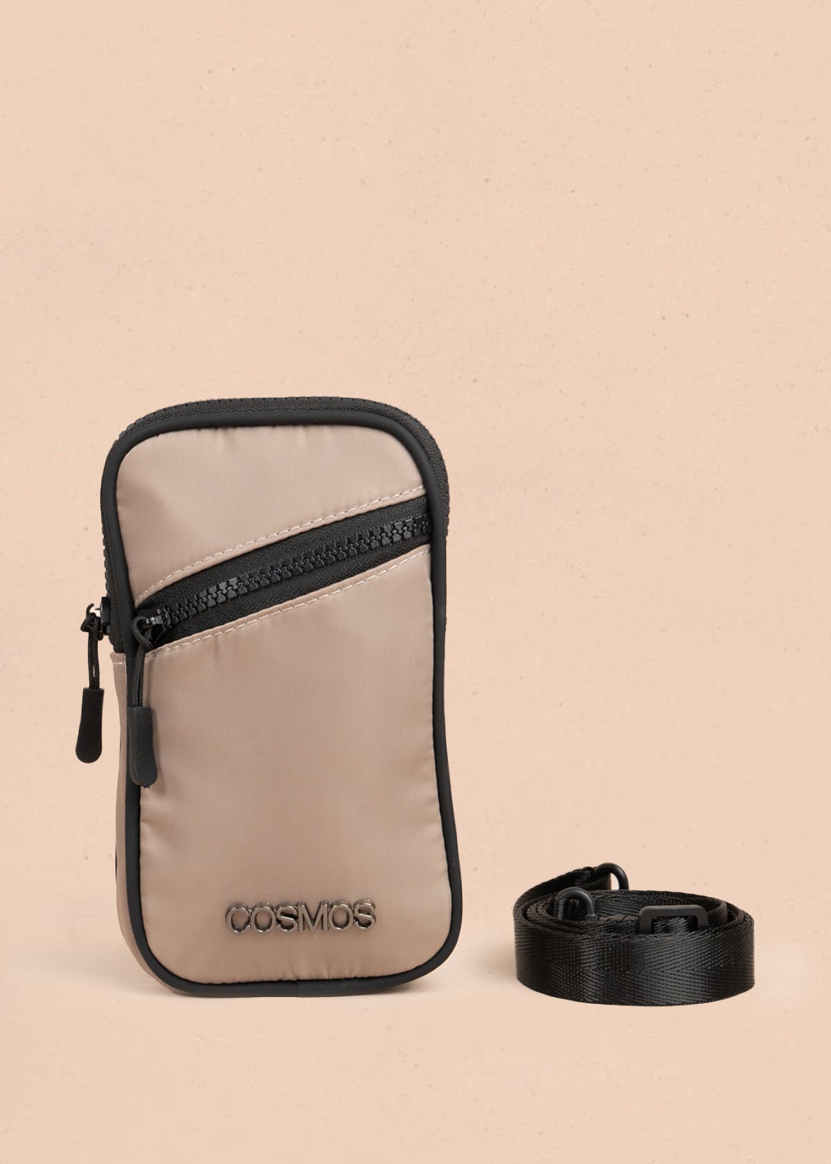 Porta celular color beige marca cosmos 106969