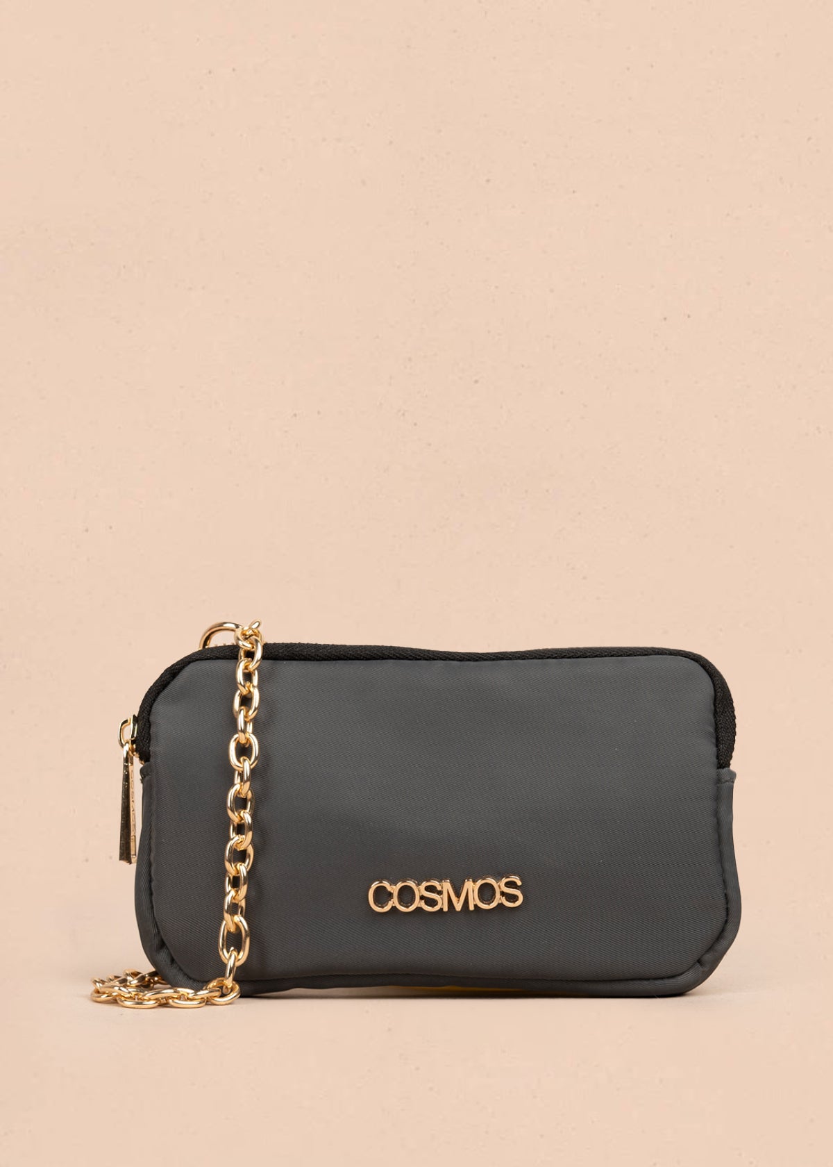 Porta celular color gris con cadena 106970