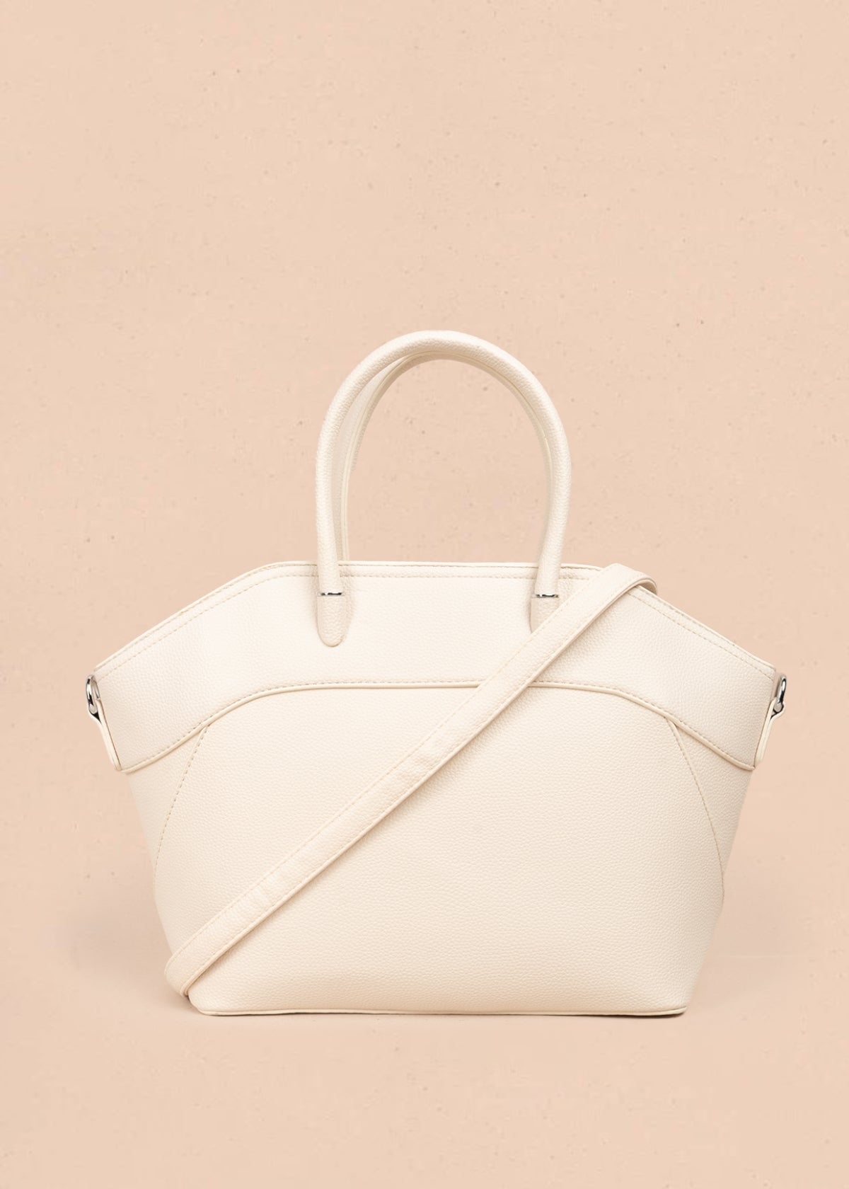 Bolso shopping color talco 106976