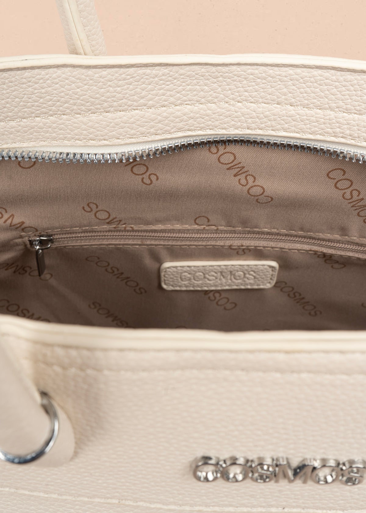 Bolso shopping color talco 106976