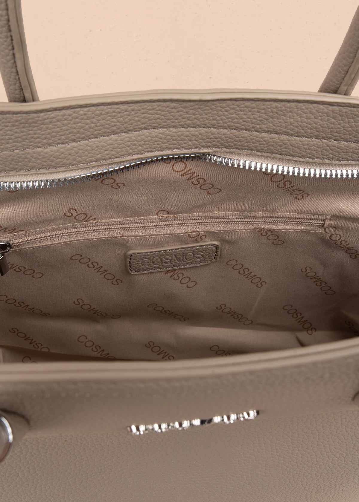Bolso shopping color taupe 106976