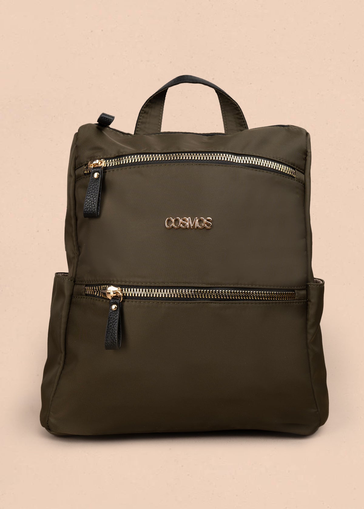 Morral color verde con doble bolsillo frontal 106979