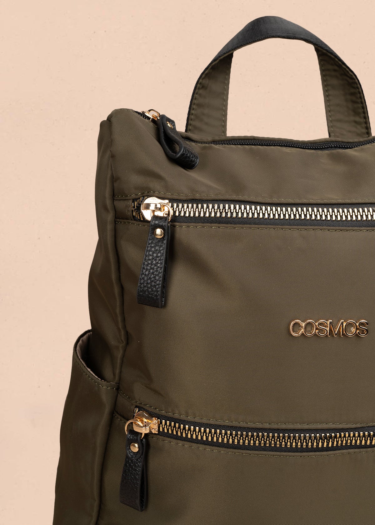 Morral color verde con doble bolsillo frontal 106979