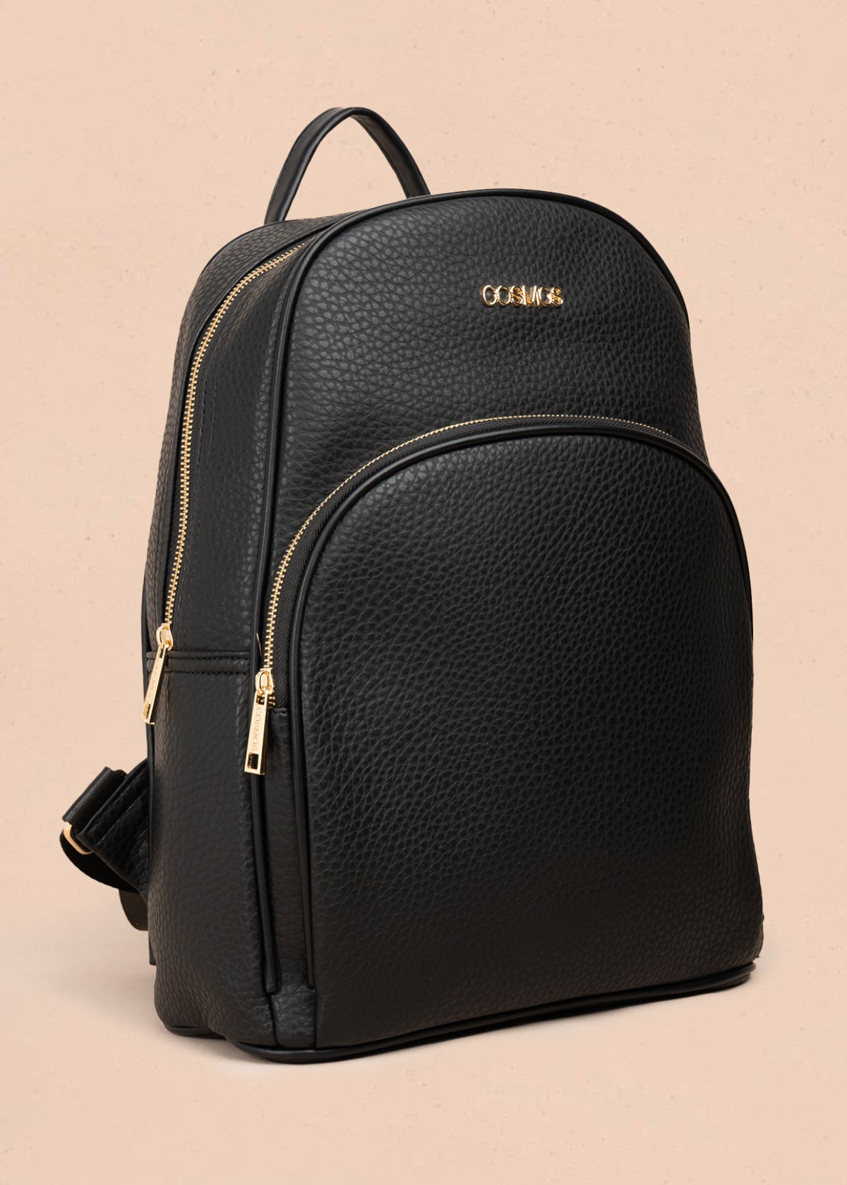 Morral casual color negro con cierre frontal 106986