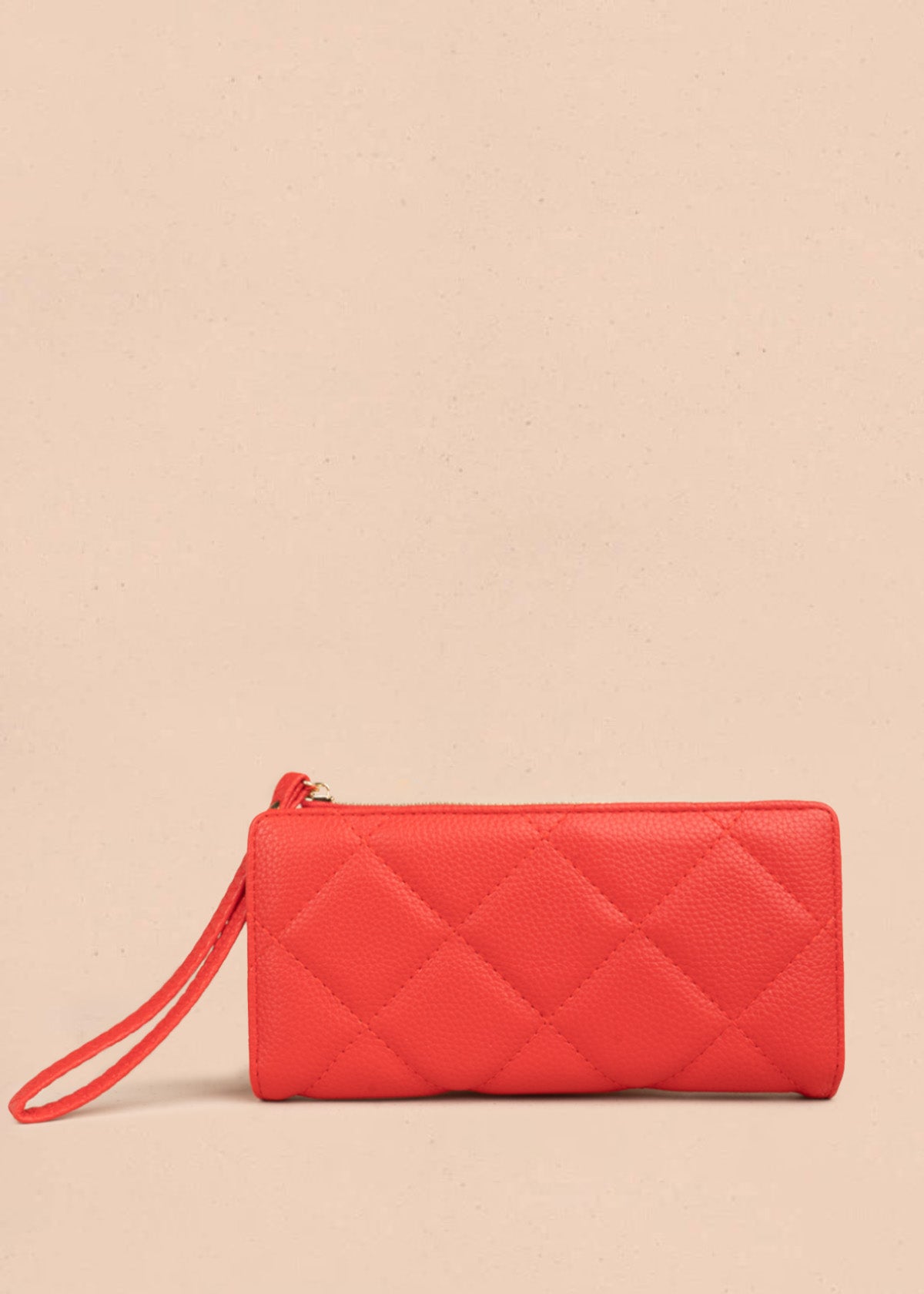 Billetera grande color rojo con cierre y manilla 107158
