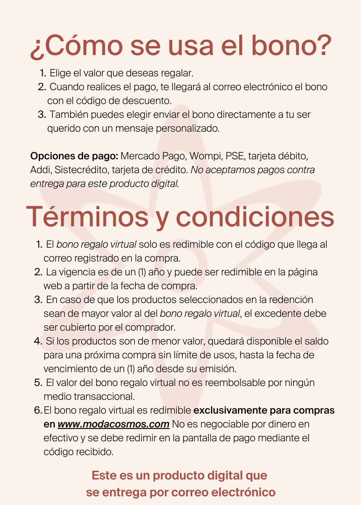 Tarjeta de regalo Virtual