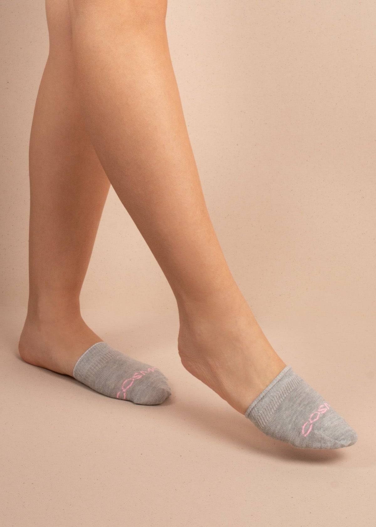 Medias puntera color gris